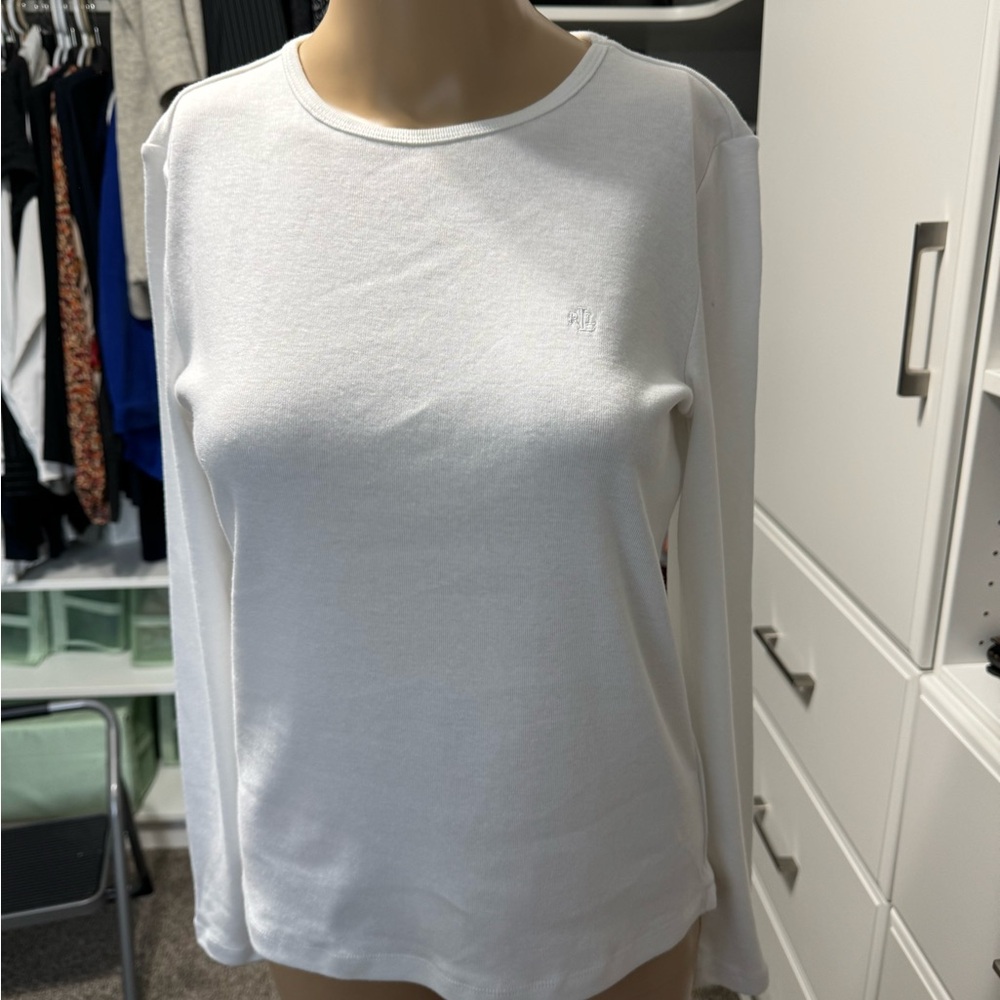 Lauren Ralph Lauren Petite, Size S, 100% Cotton, Colour White